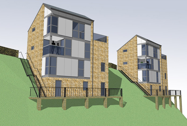 Sheffield Road rear elevation sketches